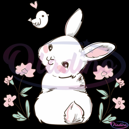 Easter Cute Bunny Svg Digital File