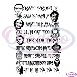 Eat People The Saw Is Family I Want To Play Game Svg