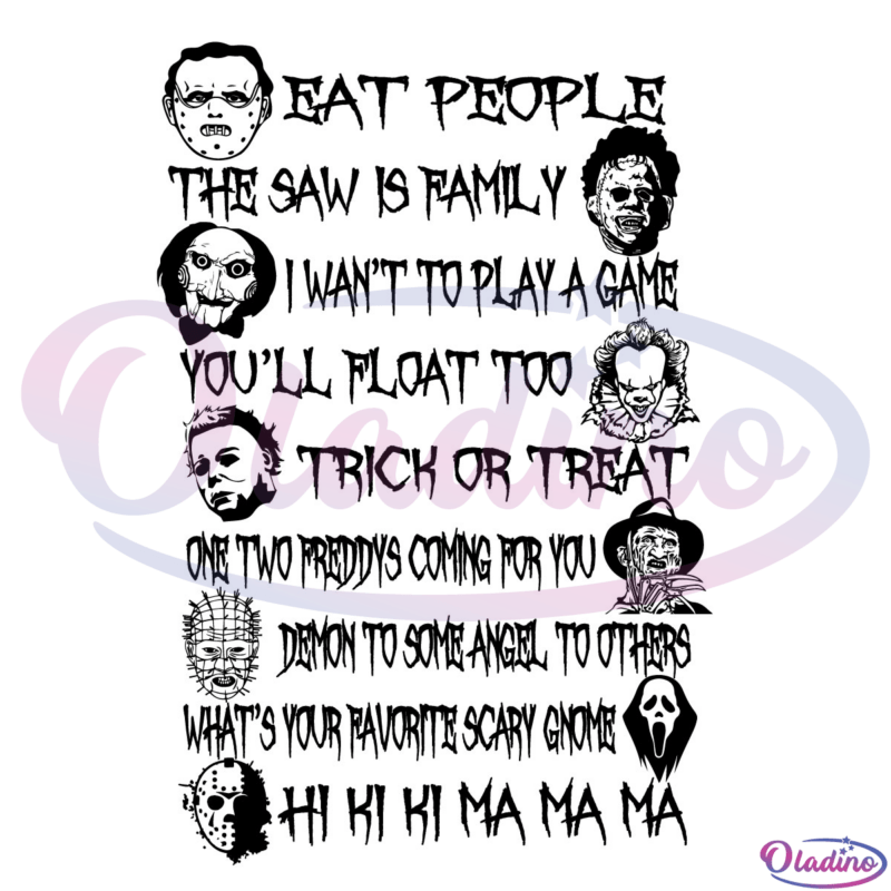Eat People The Saw Is Family I Want To Play Game Svg