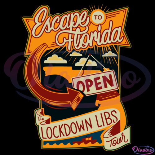 Escape To Florida The Lockdown Libs Tour Svg Digital Files