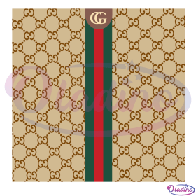 Famous Logo Brand Pattern Svg, Gucci Svg, Fashion Brand Svg