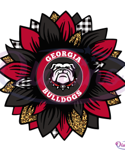 Georgia Spirit Sunflower Svg, Georgia Bulldogs Svg Digital File