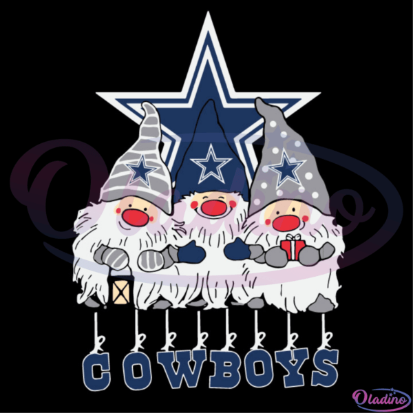 Gnomes Dallas Cowboys Svg