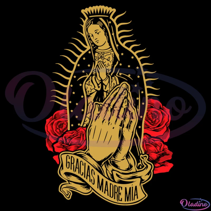 Gracias Madre Mia Svg Digital File