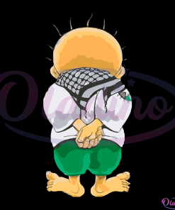 Great Caricature Palestine Handala Svg Digital File, Palestinian Flag Svg