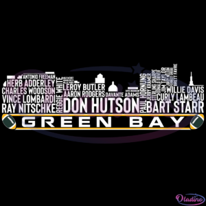 Green Bay Football City Skyline Svg Digital File