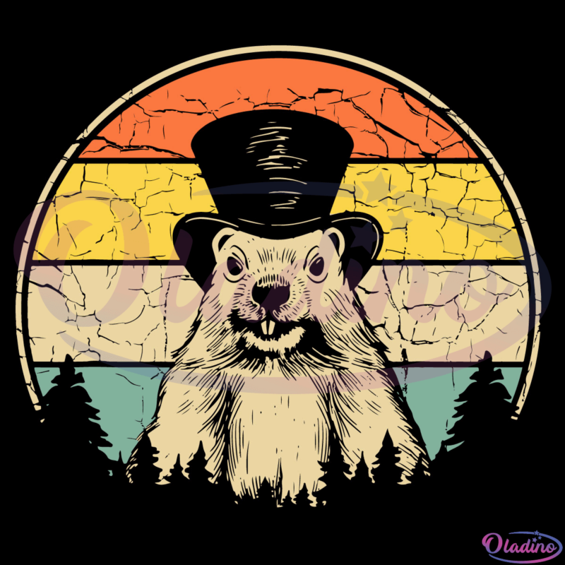 Groundhog Day 2022 Svg, Groundhog Svg, Vintage Digital File