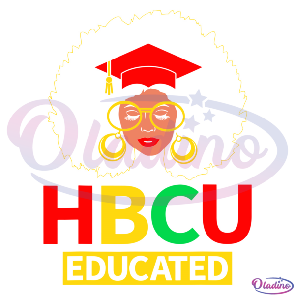 HBCU Educated Historical Black College Graduate Svg