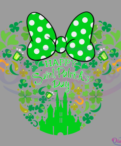 Happy St Patricks Day Disney Minnie Svg Digital File, Minnie Svg