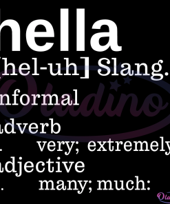 Hella Dictionary Slang Definition Svg, hella definition Svg Digital File