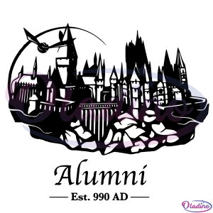 Hogwarts Est 990AD Svg, Harry Potter svg, Alumni Svg, Hogwarts SVG