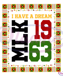 I Have A Dream Black History MLK Day 1963 Svg Digital File
