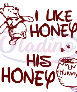 I Like Honey Pooh Couple Shirt Svg Digital File, Winnie the Pooh Svg