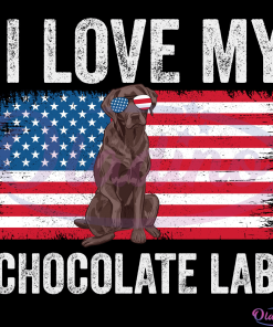 I Love My Chocolate Lab Svg Digital Files, Labrador Dad Svg