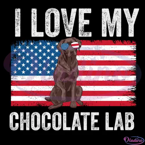 I Love My Chocolate Lab Svg Digital Files