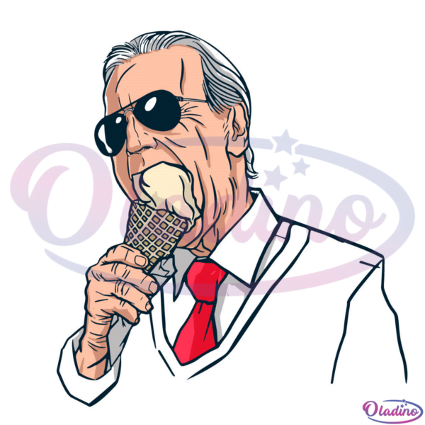 Joe Biden Eats Ice Cream Svg Digital File-Oladino