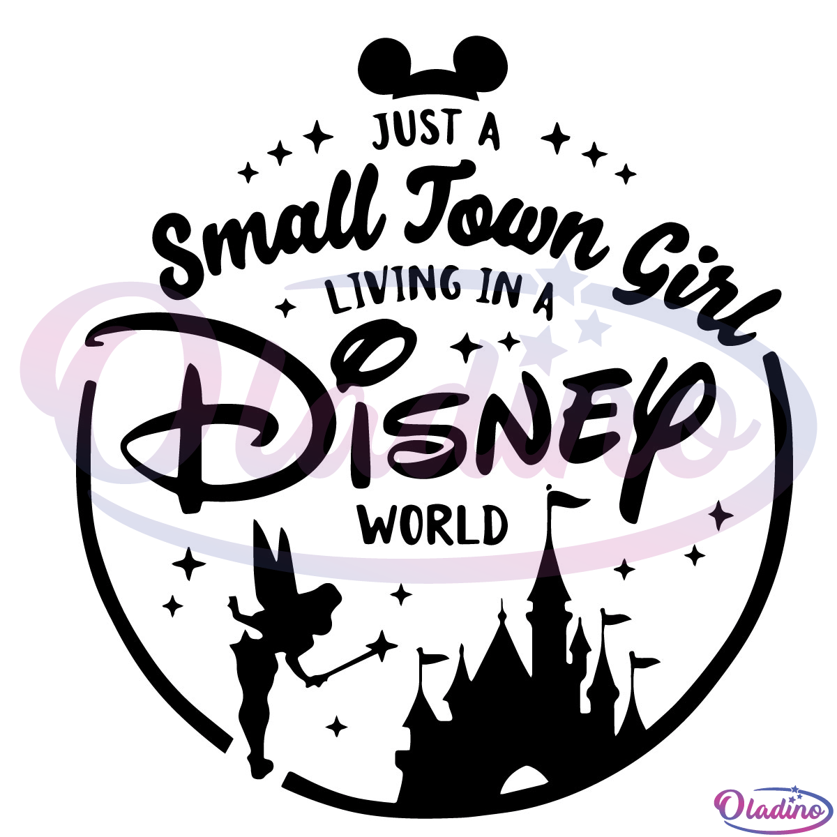 Just A Small Town Girl Living In A Disney World Svg, Disney World Svg