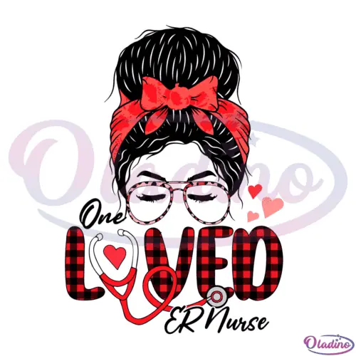 Leopard Messy Bun One Loved Nursing Svg Digital File-Oladino