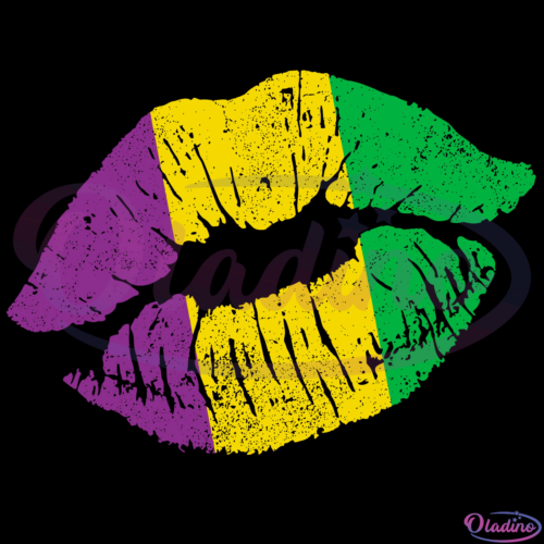 Lips Print Mardi Gras Svg Digital File