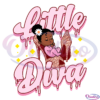 Little Diva Afro Baby Girl Sleeping Svg Digital File, Black Girl Svg
