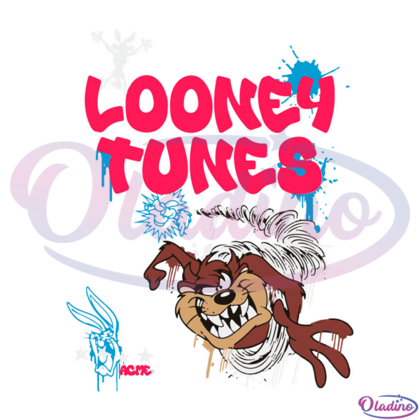Looney Tunes Taz Svg Digital Files, Funny Looney Svg, Bugs Bunny Svg