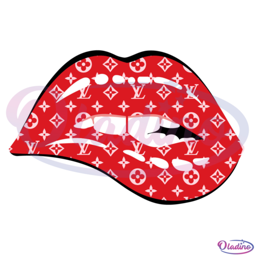 Louis Vuitton Supreme Lips Svg Digital File