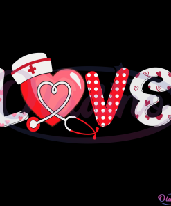 Love Stethoscope Nurse Life Svg Digital File