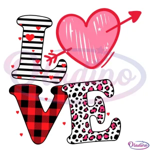 Love Heart Valentine Design Love Svg Digital File