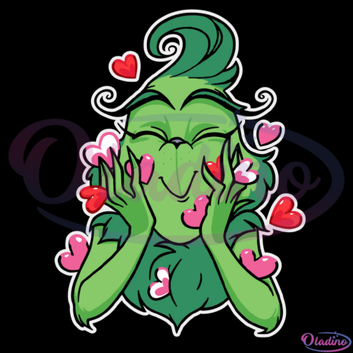 Love The Grinch Heart Svg Digital File