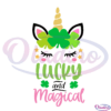 Lucky And Magical Unicorn ST. Patricks Day Svg