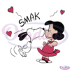 Lucy Snoopy Valentine SVG Digital File, Valentines Peanuts Svg