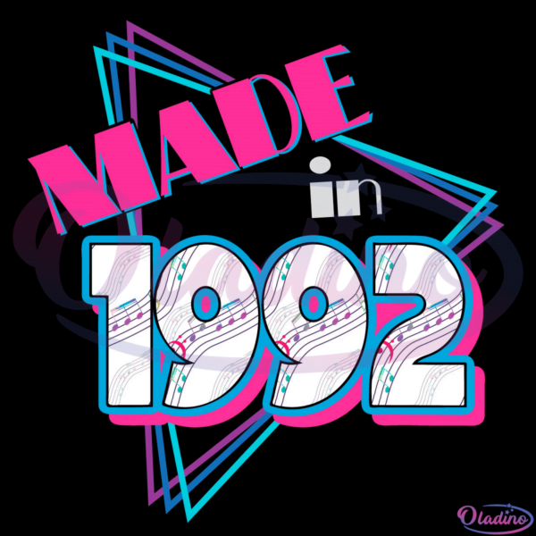 Made in 1992 Svg Digital File, 29th Birthday Svg, 1992 Svg, Happy Birthday
