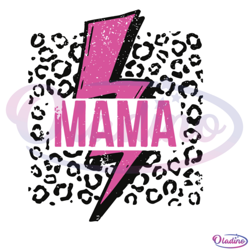 Mama Lightning Sublimation Svg Digital File