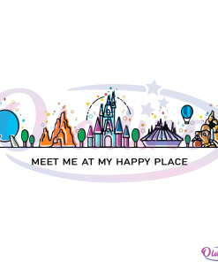 Meet Me At My Happy Place Svg Digital File, Disney Place Svg