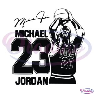 Michael Jordan 23 Basketball Svg Digital File