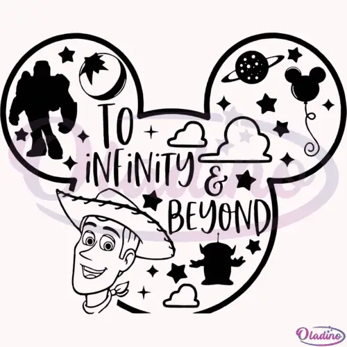 Mickey Toy Story To Infinity And Beyond SVG