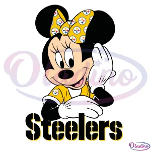 Minnie Mouse Pittsburgh Steeler Svg