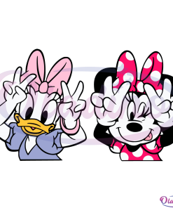 Minnie and Daisy Disney Svg, Minnie Mouse Svg, Daisy Duck Svg Digital