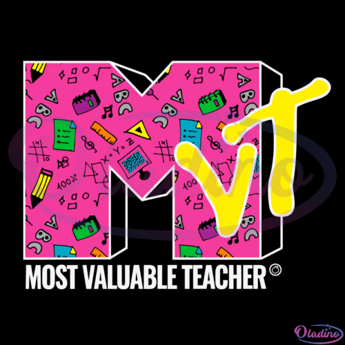 Most Valuable Teacher - Retro 90's Style Svg Digital File-Oladino