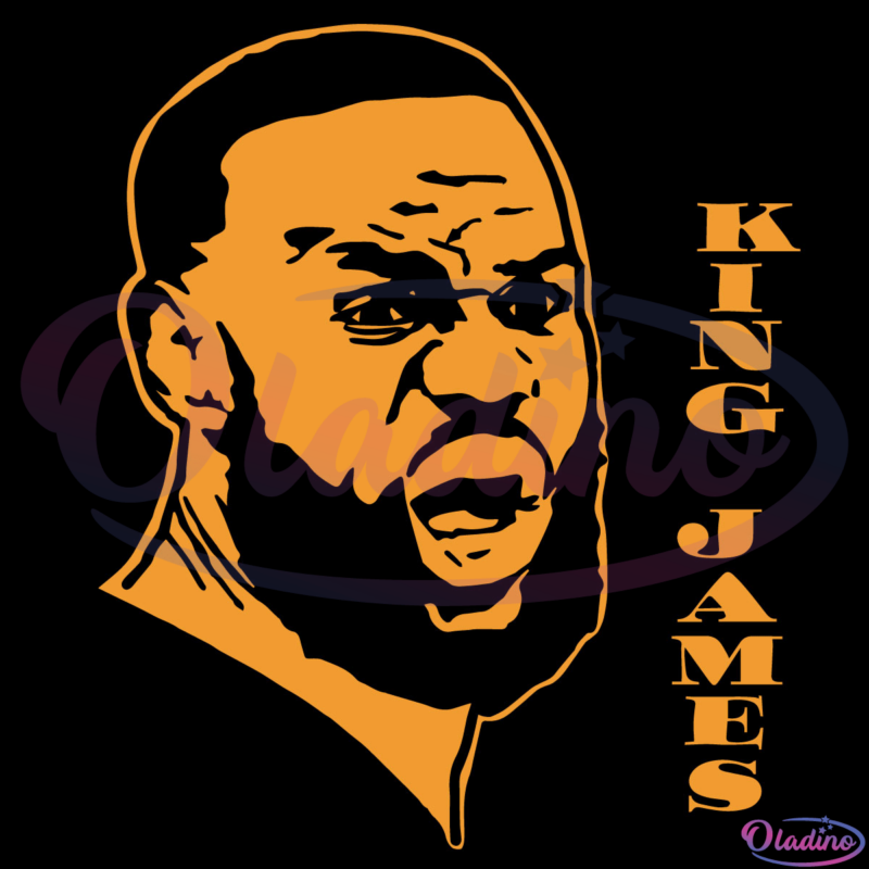 NBA LeBron James King James Svg Digital File, King James Svg
