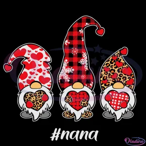 Nana Gnome Valentine SVG DXF PNG EPS Digital File