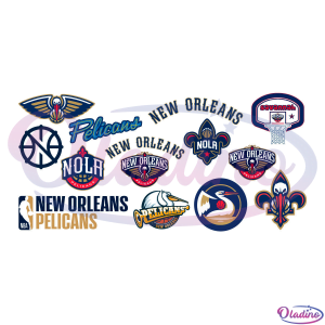 New Orleans Pelicans Bundle Logo Svg