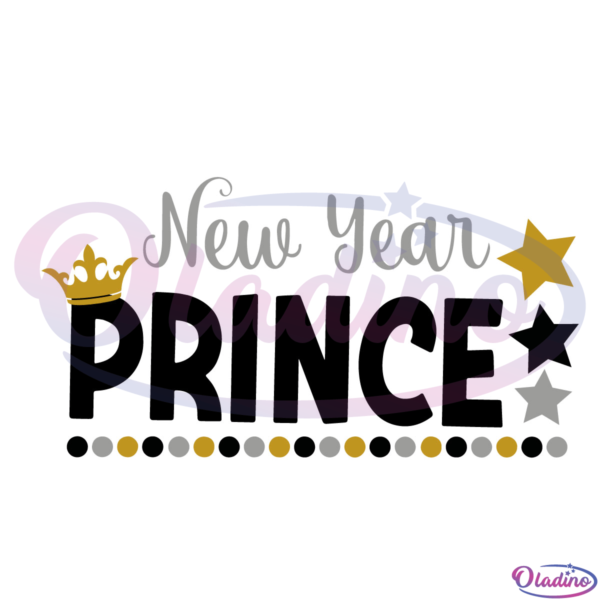 New Year Prince Svg Digital File