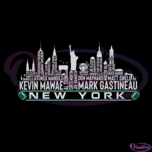 New York Football Team All Time Legends SVG Digital File