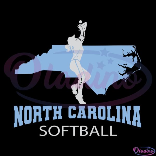 North Carolina Softball Girl Svg Digital File