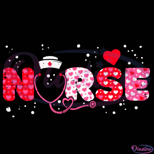 Nurse Valentines Day Svg Digital File