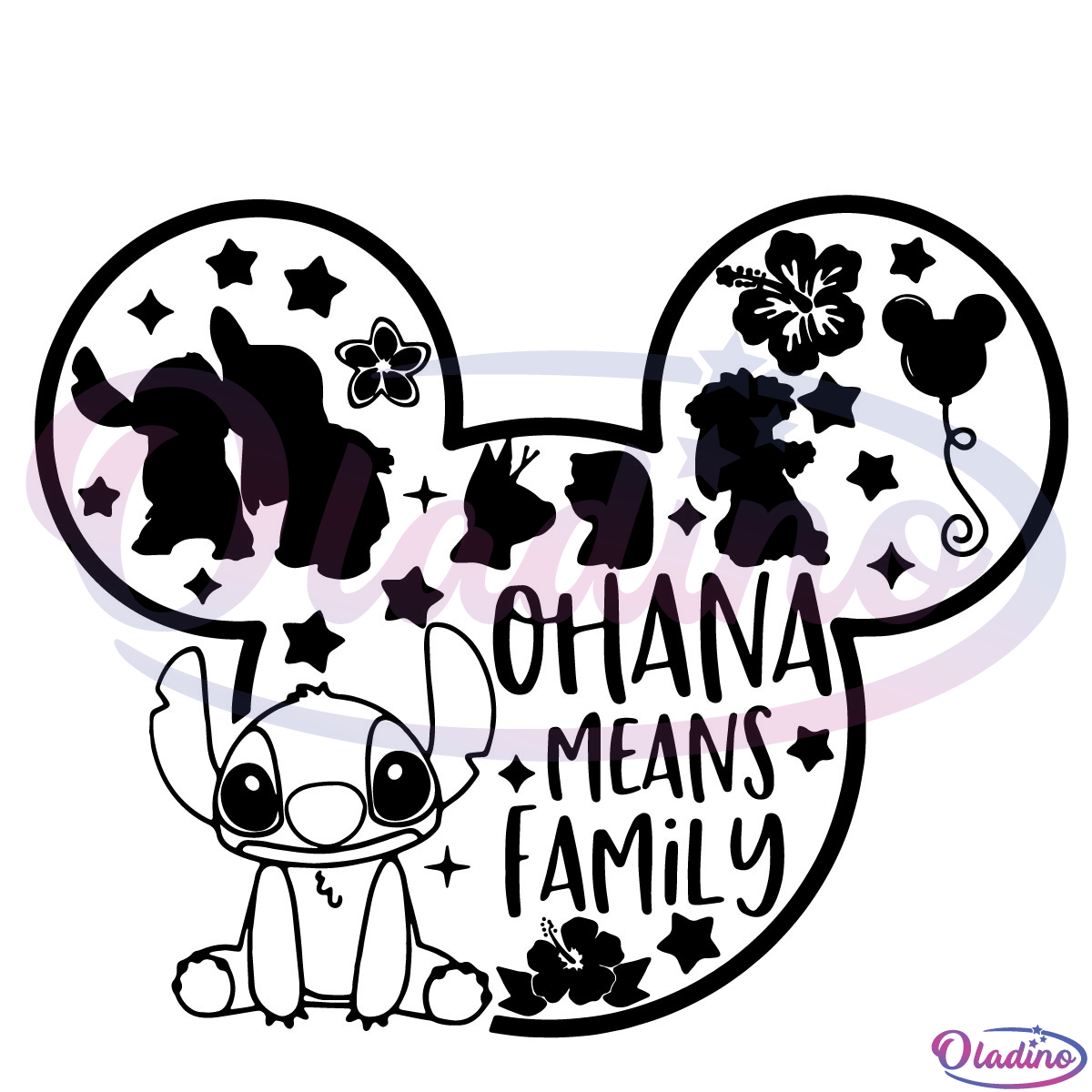 Ohana Means Family Disney Design SVG, Lilo And Stitch Disney SVG