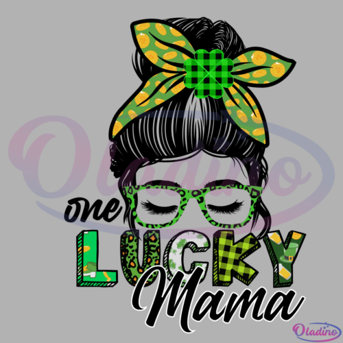 One Lucky Mama Svg Digital File