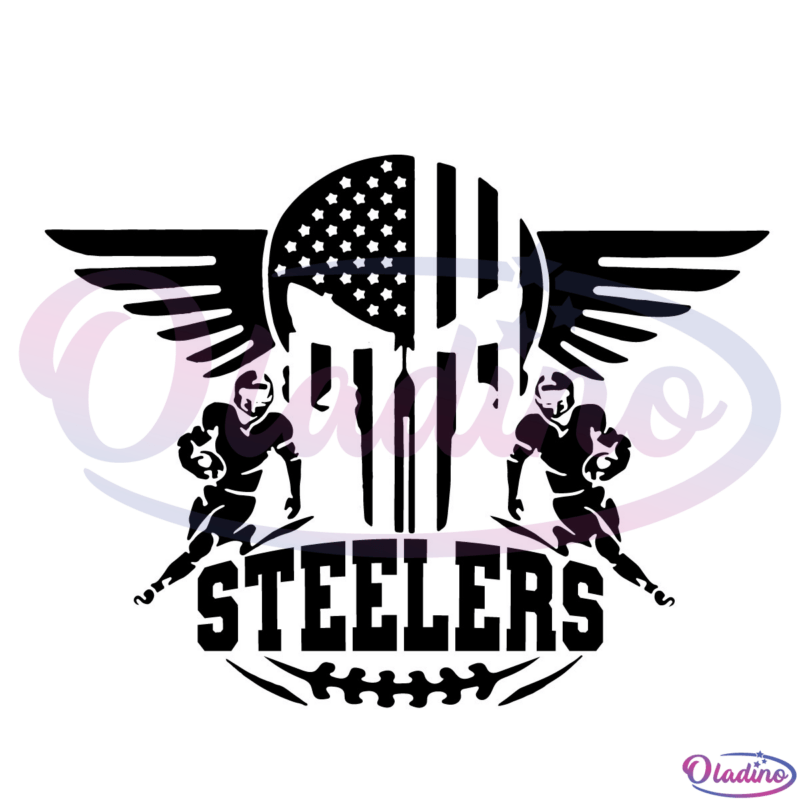 Steelers Skull JPEG Digital Designs File Football 