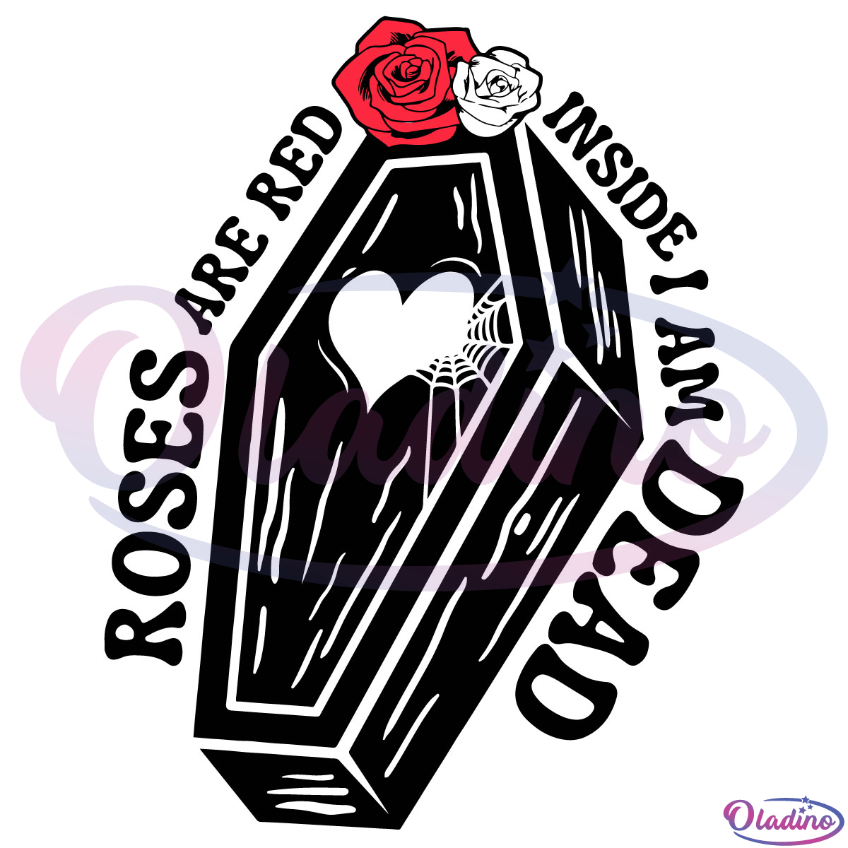 Roses Are Red Inside I Am Dead Svg Digital File, Anti Valentine Svg